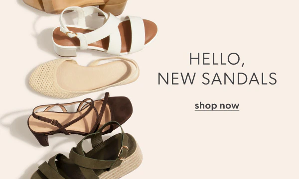 Hello, new sandals. Shop now. maurices shoes.