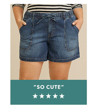 So cute. maurices jean shorts.