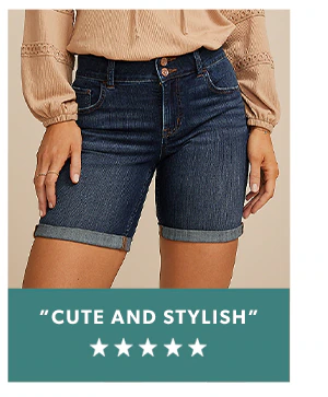 Cute and stylish. maurices jean shorts.
