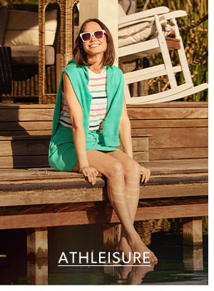 Athleisure. Model wearing maurices clothing.
