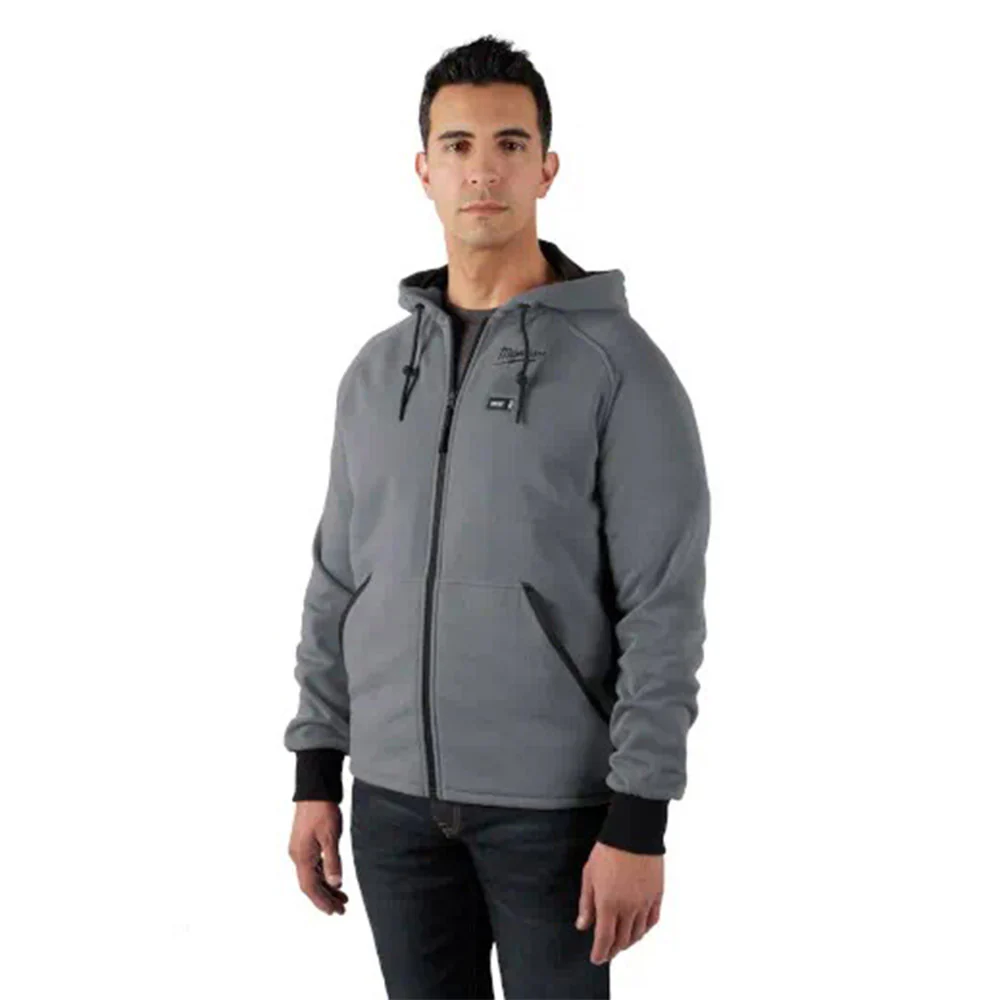 Image of Milwaukee 306G-21L M12 12V Durable Carbon Fiber Heated Gray Hoodie Kit - Large
