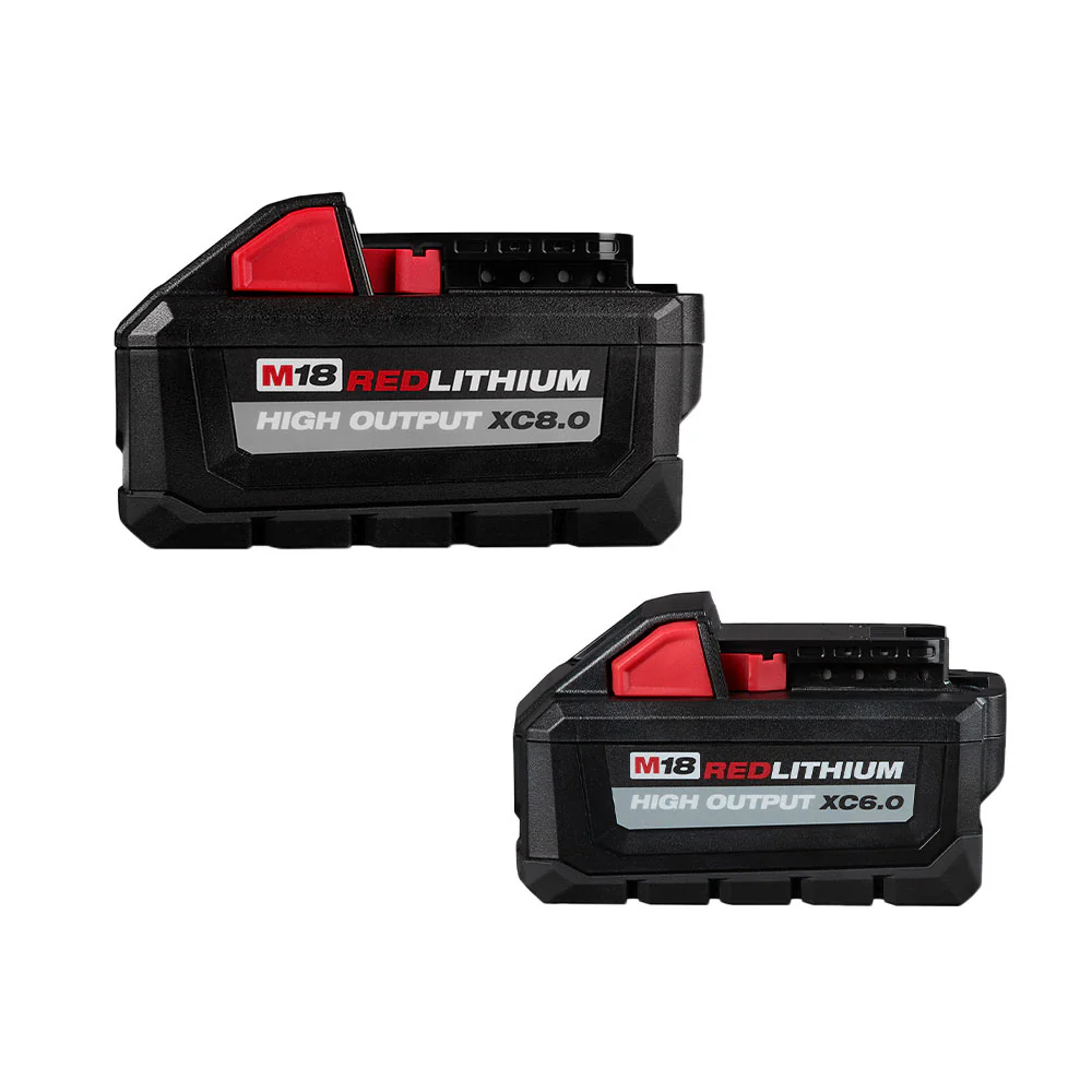 Image of Milwaukee 48-11-1868 M18 18V High Output XC 8.0 w/ XC 6.0 Battery - 2 Pack