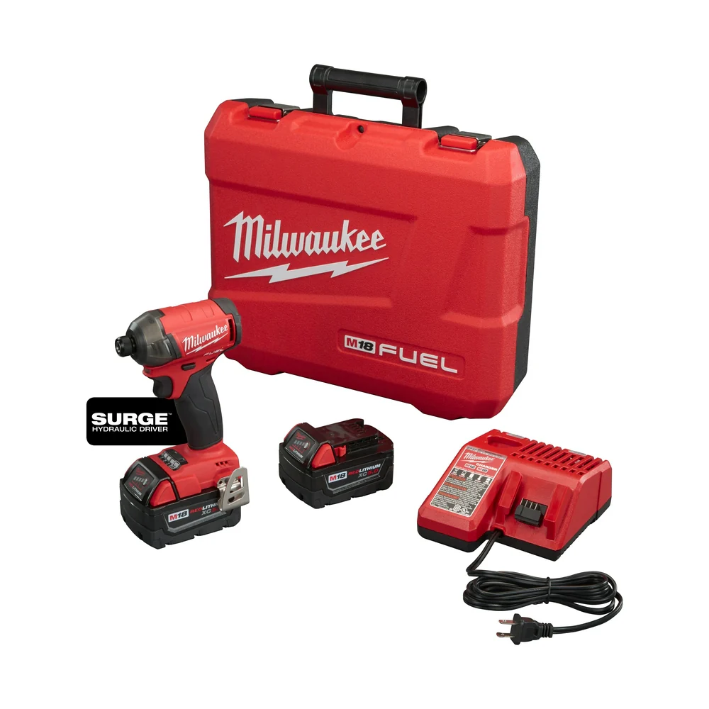 Image of Milwaukee 2760-22 M18 FUEL 18V 1/4 in. Hex Hydraulic Impact Driver Tool Kit