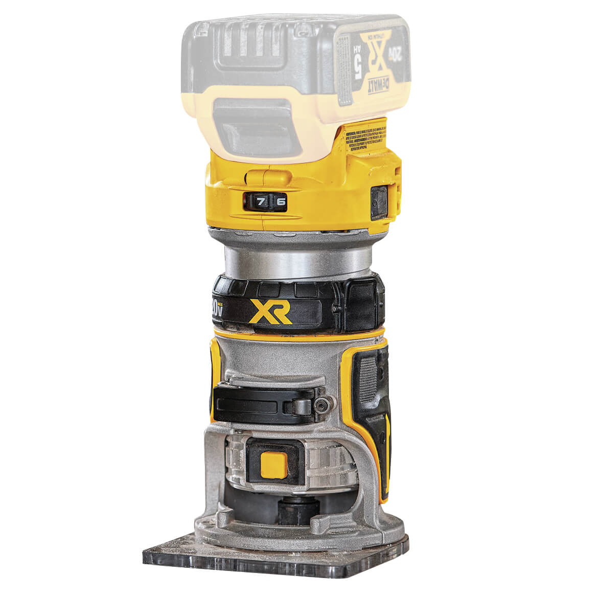 Image of DeWALT DCW600B 20V Depth Adjusting Brushless Cordless Router - Bare Tool