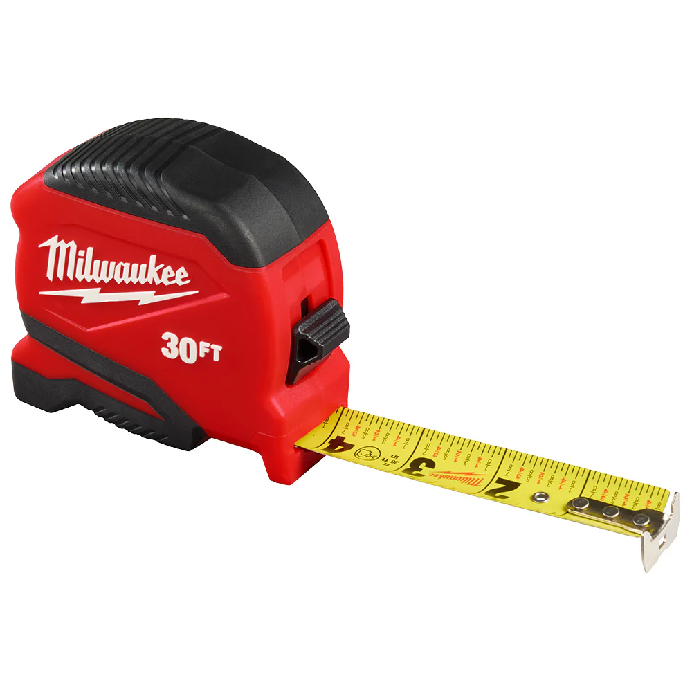 Image of Milwaukee 48-22-1730 30' Compact Impact Resistant Tape Measure w/ Belt Clip