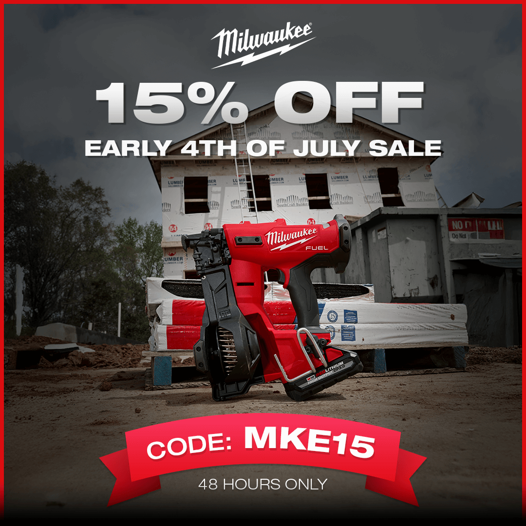 15% Off Early 4th Of July Sale | Save On Select Milwaukee Using Code: MKE15