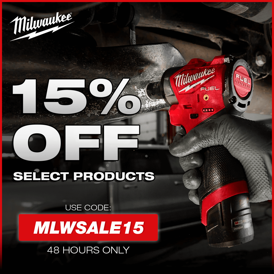 This Weekend Only | Save 15% Off Select Milwaukee Using Code: MLWSALE15, This Weekend Only! Ends 08/10/25