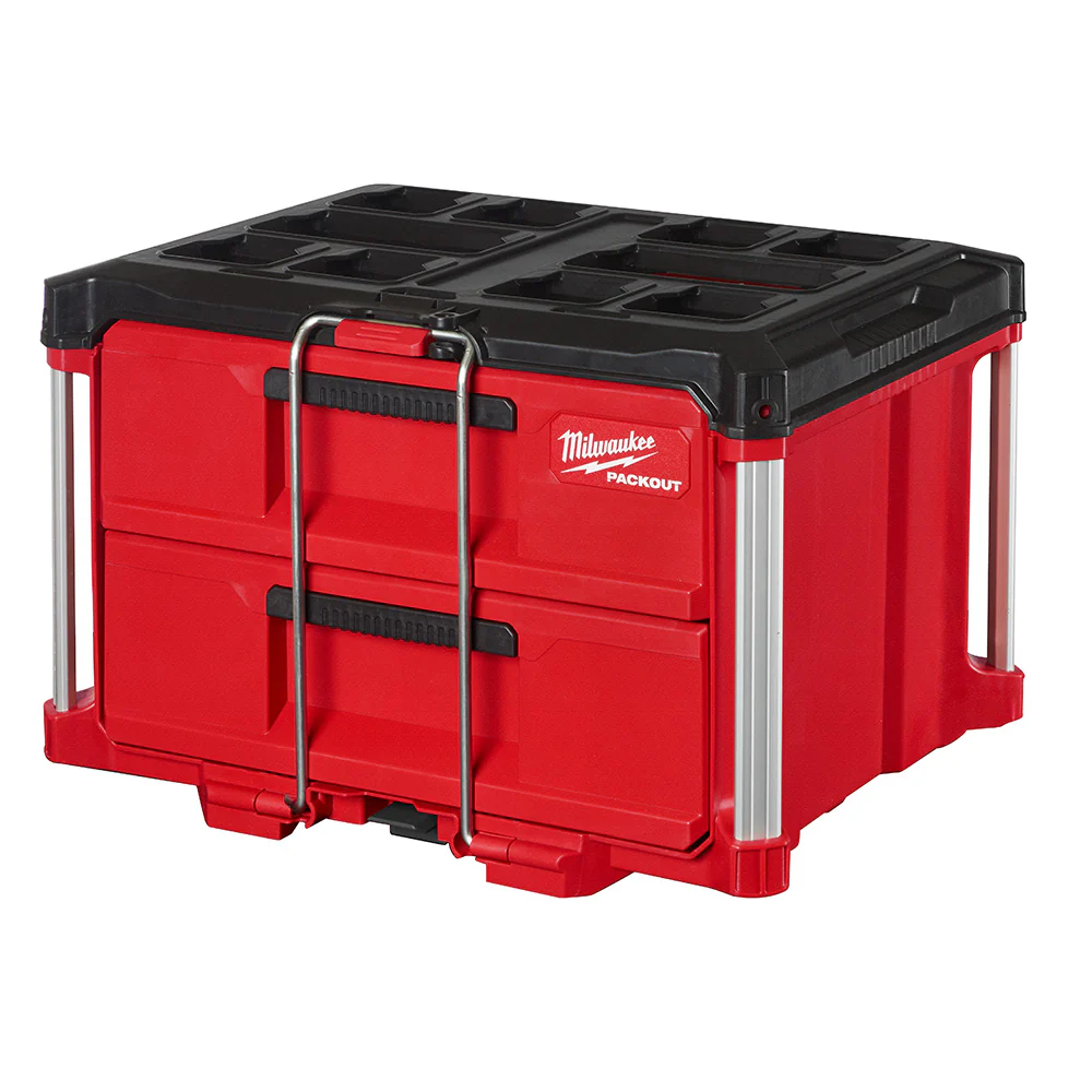 Image of Milwaukee 48-22-8442 PACKOUT 2 Drawer Durable Tool Box w/ 50lbs Capacity