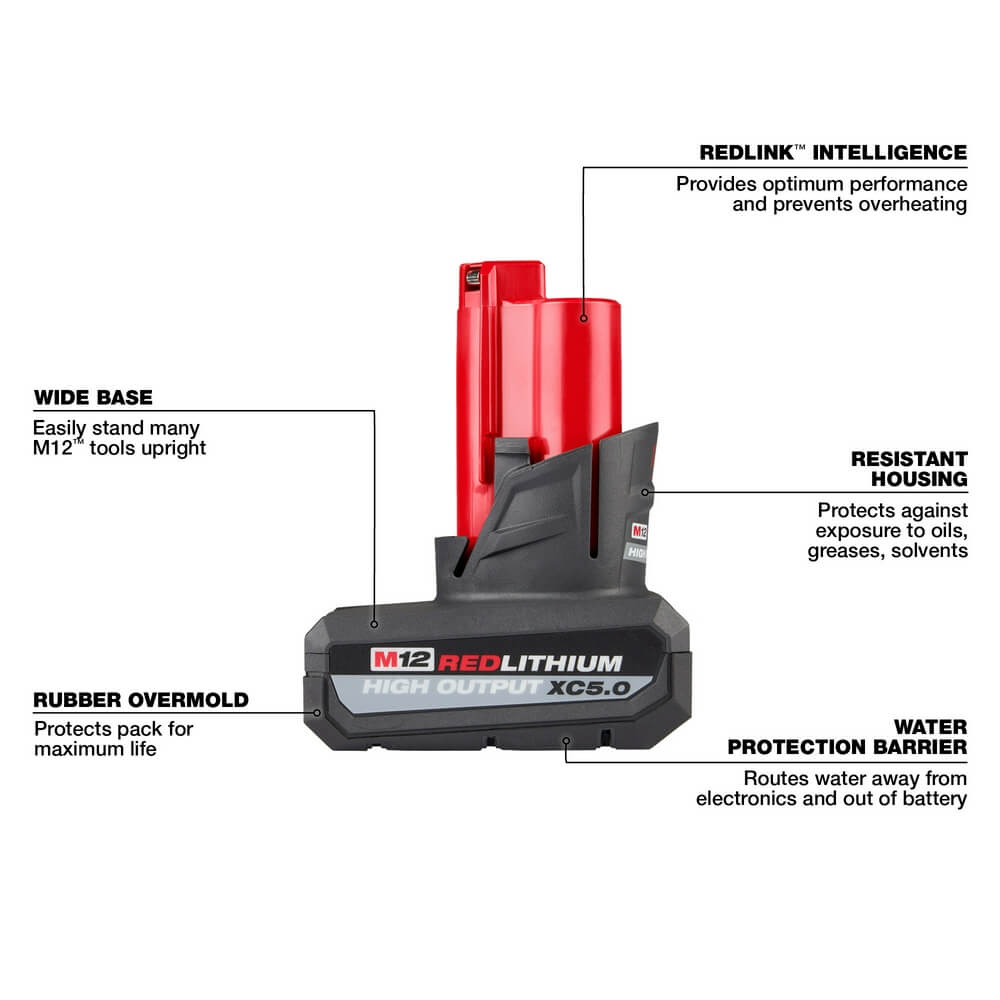 Free Milwaukee Bare Tool With Purchase of Select 2 5AH Batteries