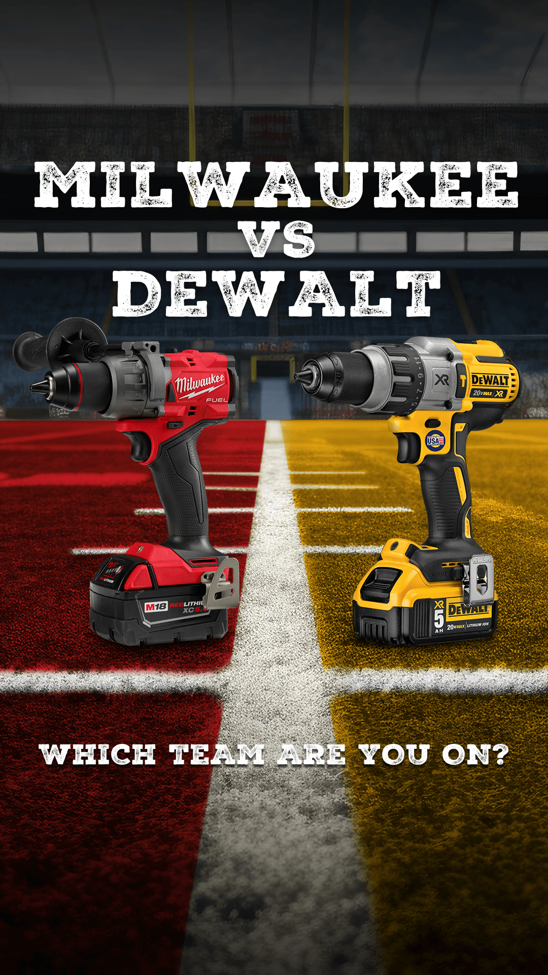 Milwaukee vs. DeWALT | Are You #TeamMilwaukee or #TeamDeWALT?