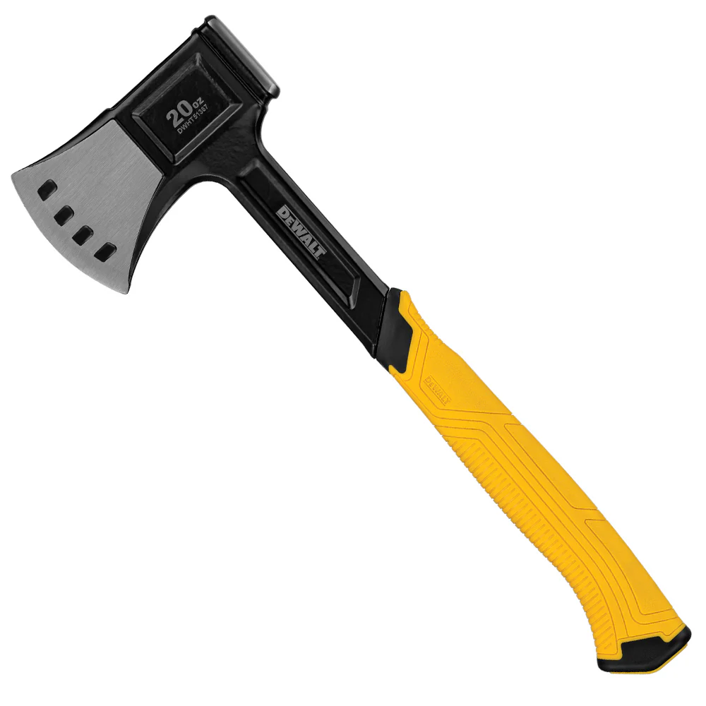 Image of DeWALT DWHT51387 20-Ounce 1-Piece Scalloped Steel Camper's Axe