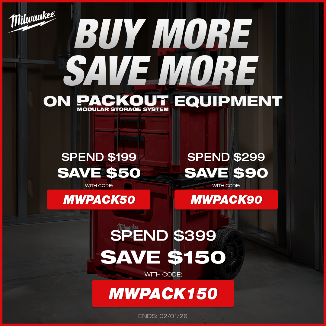 Buy More Save More On PACKOUT | Spend $199 And Save $50 Using Code: MWPACK50 | Spend $299 and Save $50 Using Code: MWPACK90 | Spend $399 and Save $150 Using Code: MWPACK150