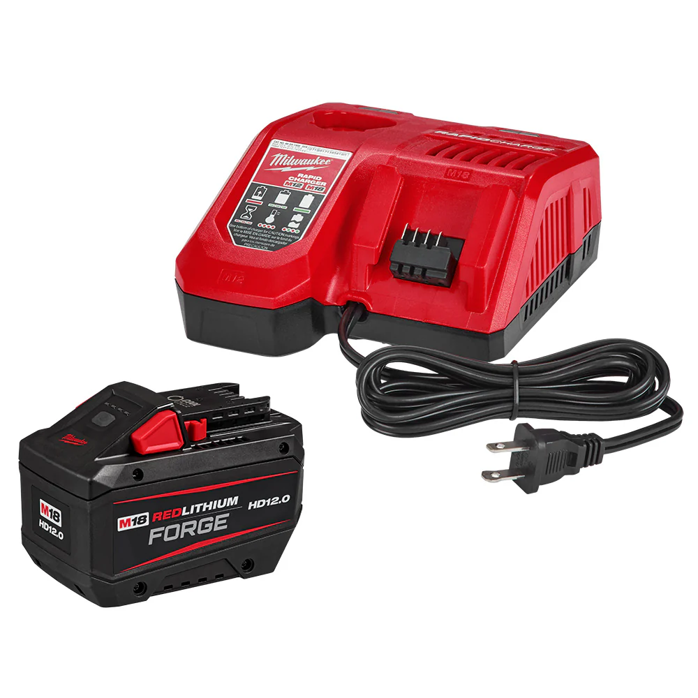 Image of Milwaukee 48-59-1813GB M18 FORGE HD12.0 Battery w/ Rapid Charger