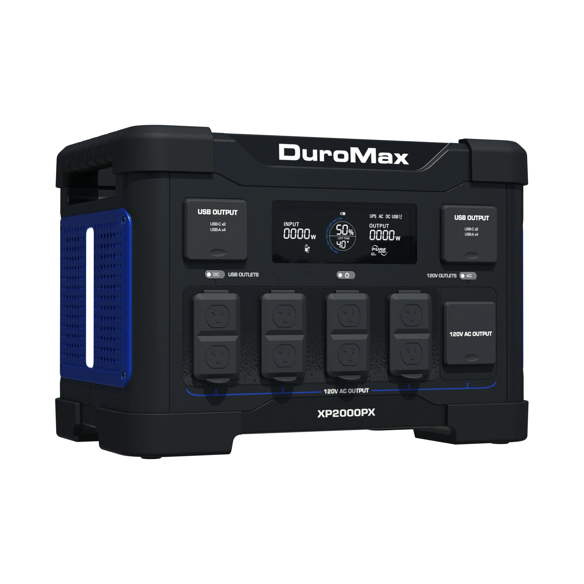 Image of DuroMax XP2000PX 2000 Watt 1843 Wh LiFePO4 Portable Battery Backup Power Station