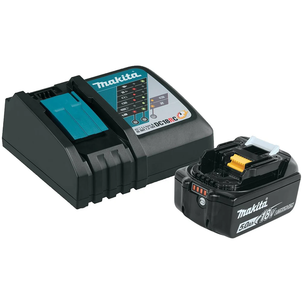 Image of Makita BL1850BDC1 18-Volt 5.0Ah Compact Lithium-Ion Battery and Charger Kit