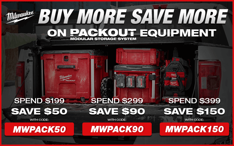 Buy More Save More On PACKOUT Equipment | Click to See More