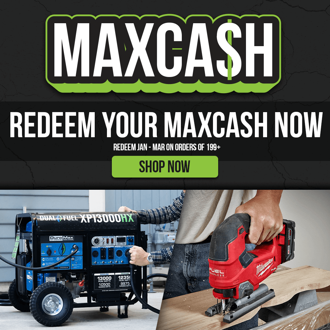 Have MAXCASH?  Redeem January Through On Orders of $199+