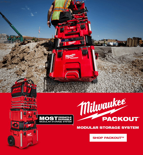 Maximize Your Space with Milwaukee PACKOUT™ | Organize like a pro with durable, customizable PACKOUT Storage Solutions. Shop now and get everything in its place! 