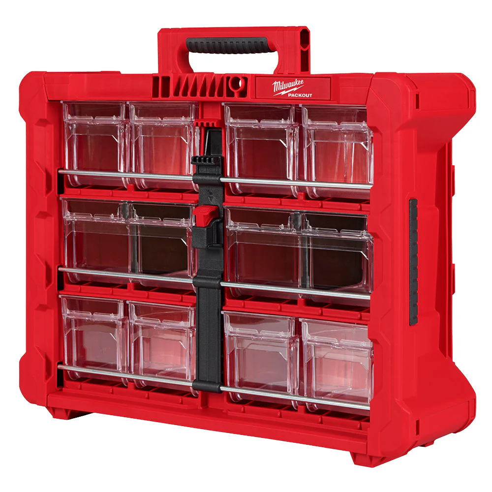 Image of Milwaukee 48-22-8433 PACKOUT Tilt Bin Organizer w/ 10 Quick-Access Bins