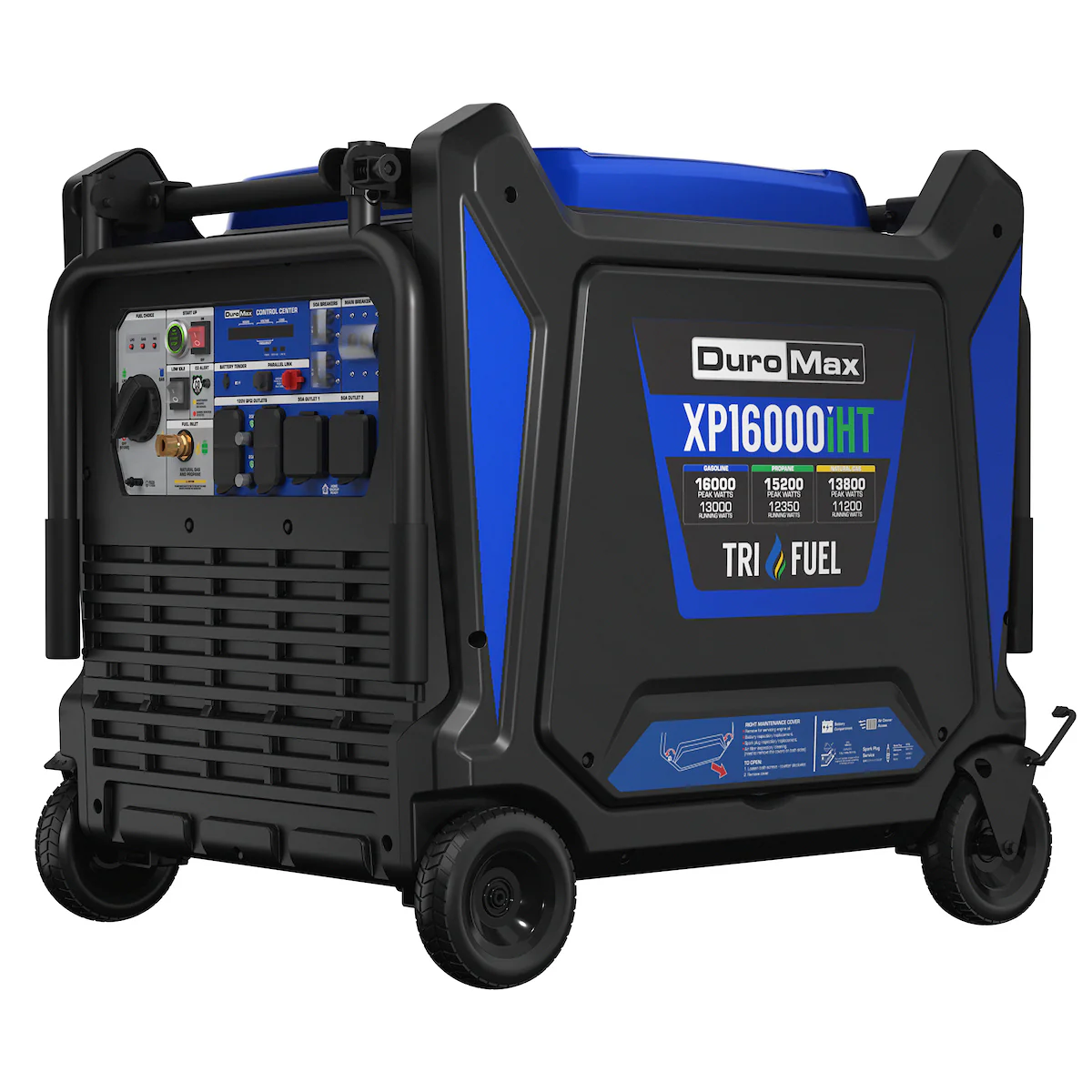 Image of DuroMax XP16000iHT 16,000 Watt Tri Fuel Portable Inverter Generator - Quiet, Low THD