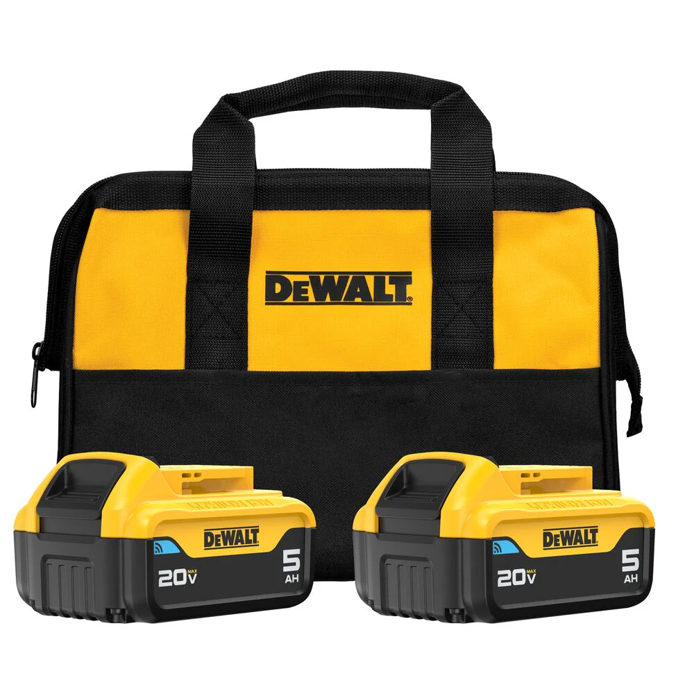 Image of DeWALT DCB205BT-2 20V 5.0Ah Lithium-Ion Bluetooth Battery Pack - 2pk