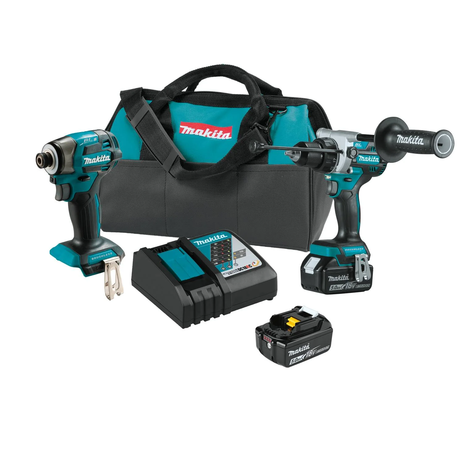 Image of Makita XT297T18V LXT Lithium-Ion Brushless 2 Piece Combo Kit