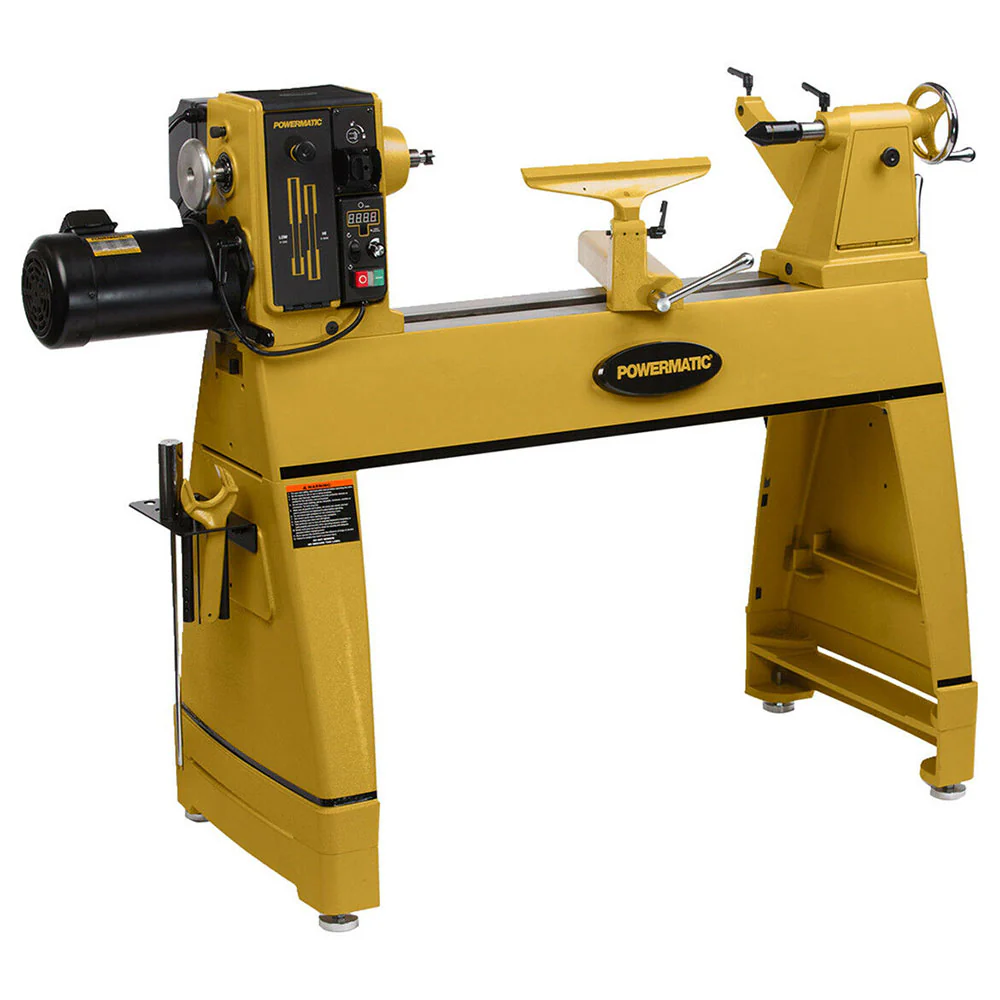Image of Powermatic 1353001 230V 2-HP 3520C Single Phase Woodworking Lathe w/ Risers