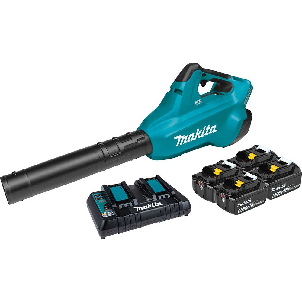 Image of Makita X2 XBU02PT1 36-Volt 5.0Ah LXT Lithium-Ion Cordless Brushless Blower Kit