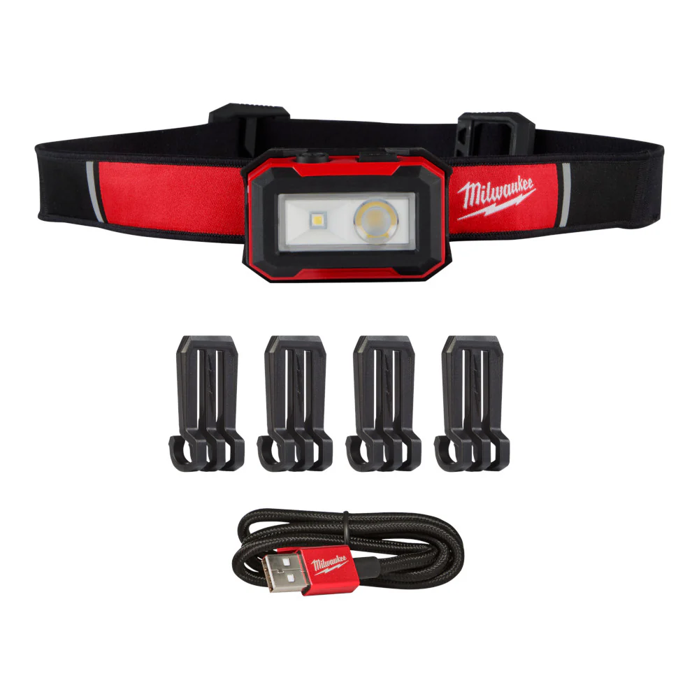 Image of Milwaukee 2012R Rechargeable Magnetic Headlamp and Task Light w/ 450 Lumens