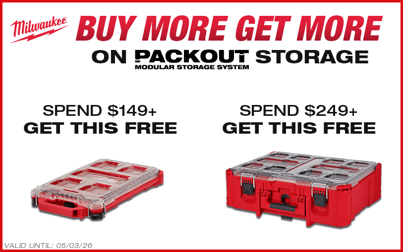 Buy More Get More On Milwaukee PACKOUT Storage