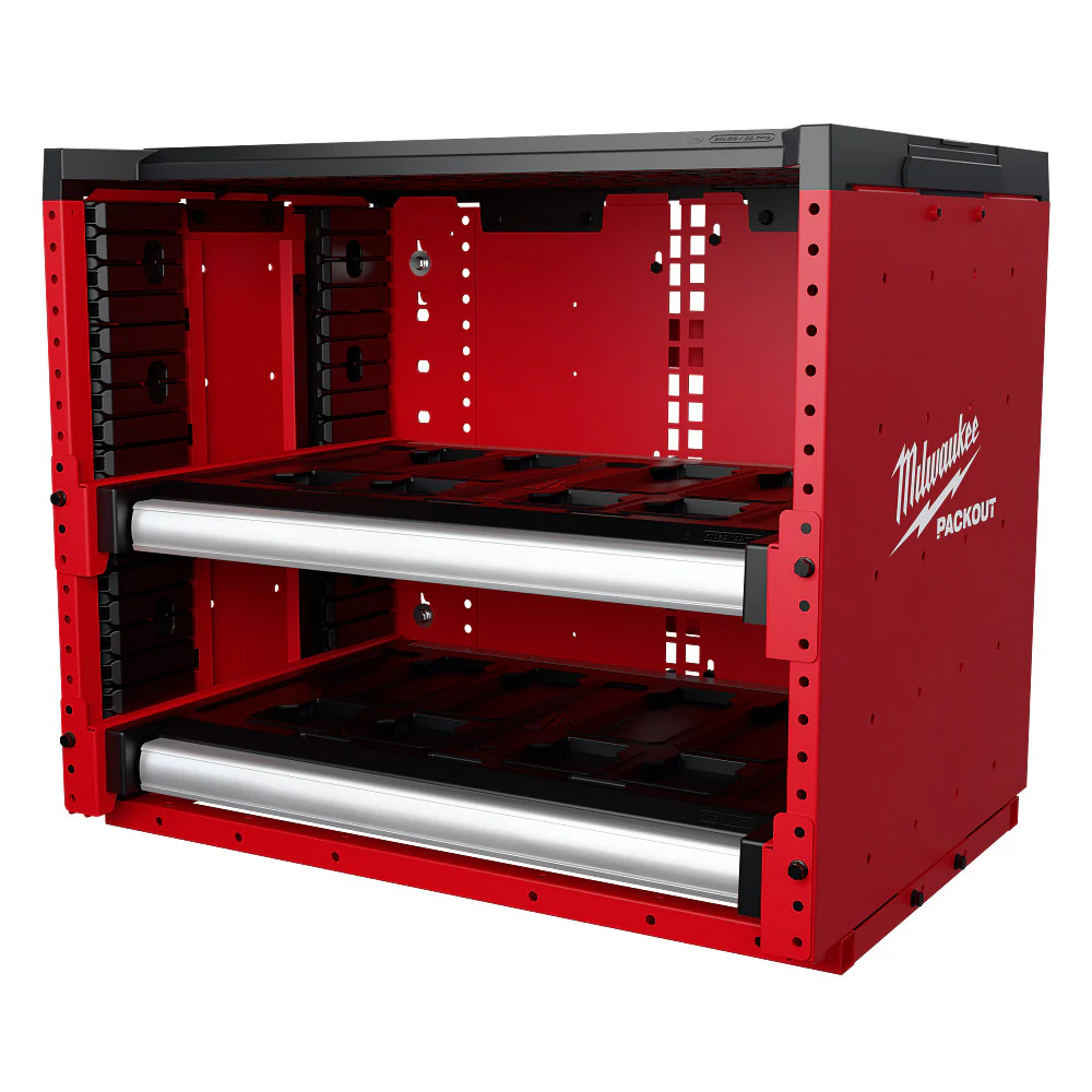Image of Milwaukee 48-21-8000 PACKOUT Modular Storage System Rack w/ Sliding Drawers