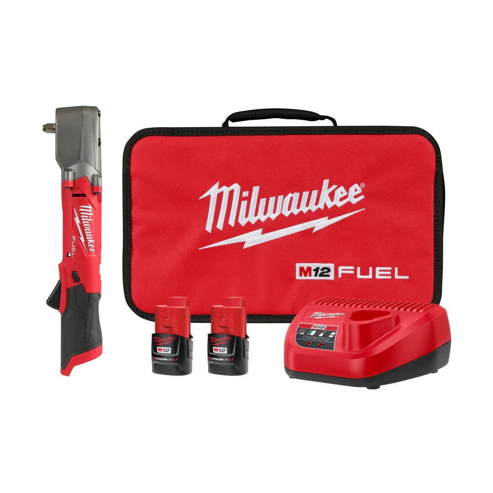 Image of Milwaukee 2564-22 M12 FUEL 12V 3/8" Cordless Right Angle Impact Wrench Kit