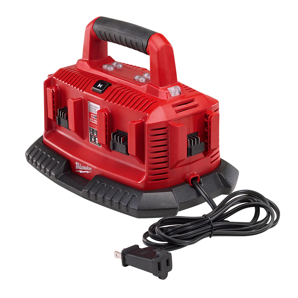 Image of Milwaukee 48-59-1806 M18 18 Volt Six Pack Sequential Compact Size Charger