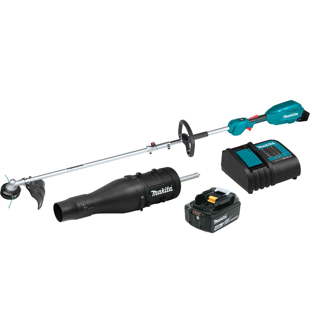 Image of Makita XUX02SM1X3 18V LXT 13" Li-Ion String Trimmer/Blower Attachment Combo Kit