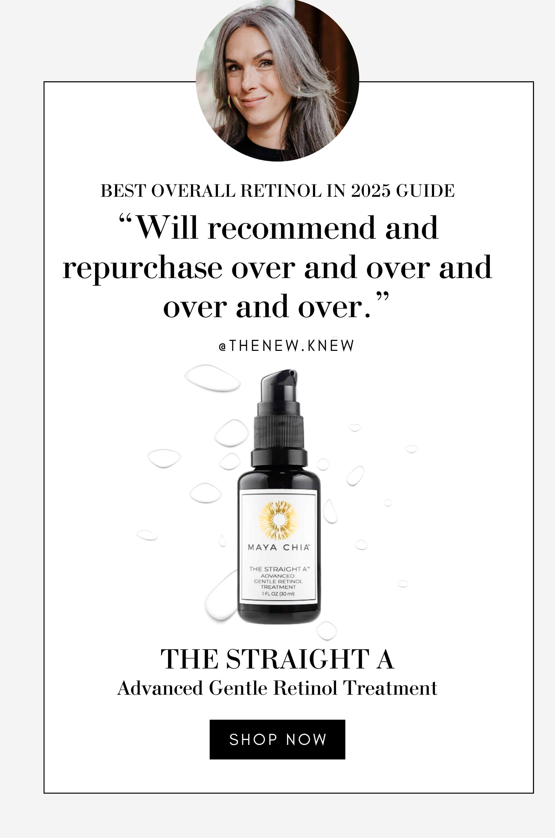 INFLUENCER CHOICE - THE STRAIGHT A
