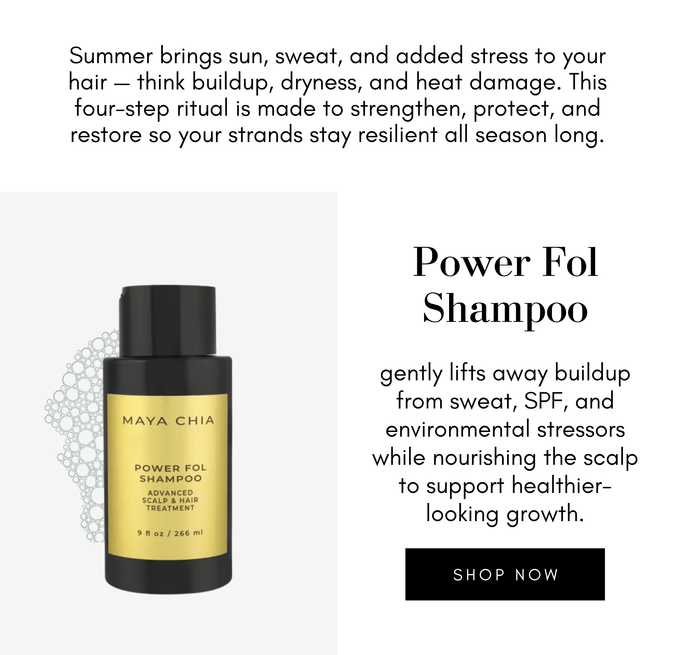 dek and power fol shampoo