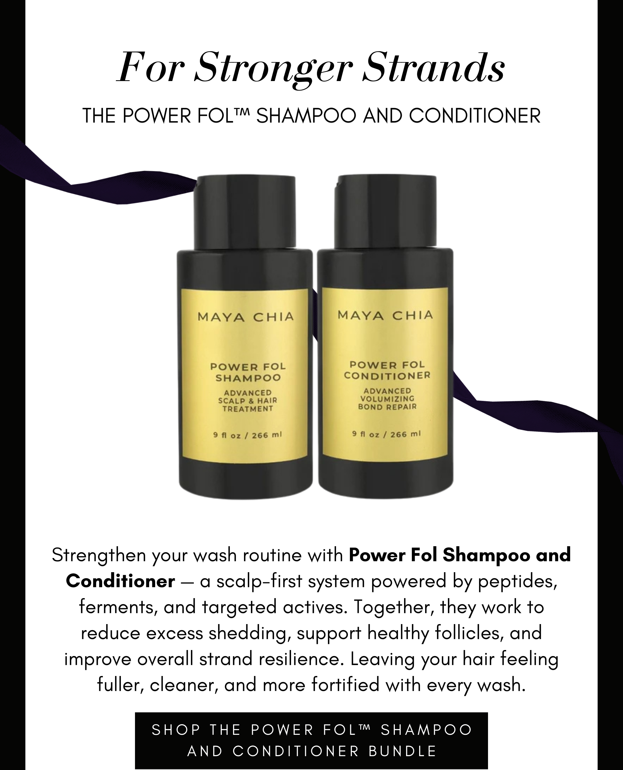 power fol™ shampoo and conditioner