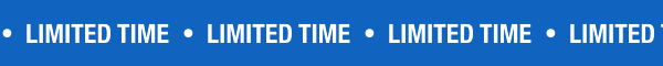 Limited Time ticker tape banner