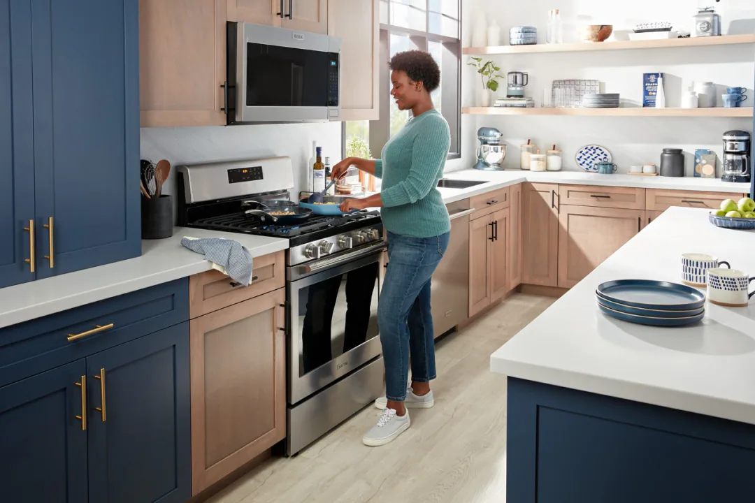 Person in kitchen