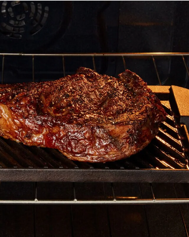 Meat in oven