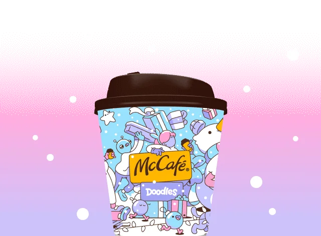 Three holiday cup designs.