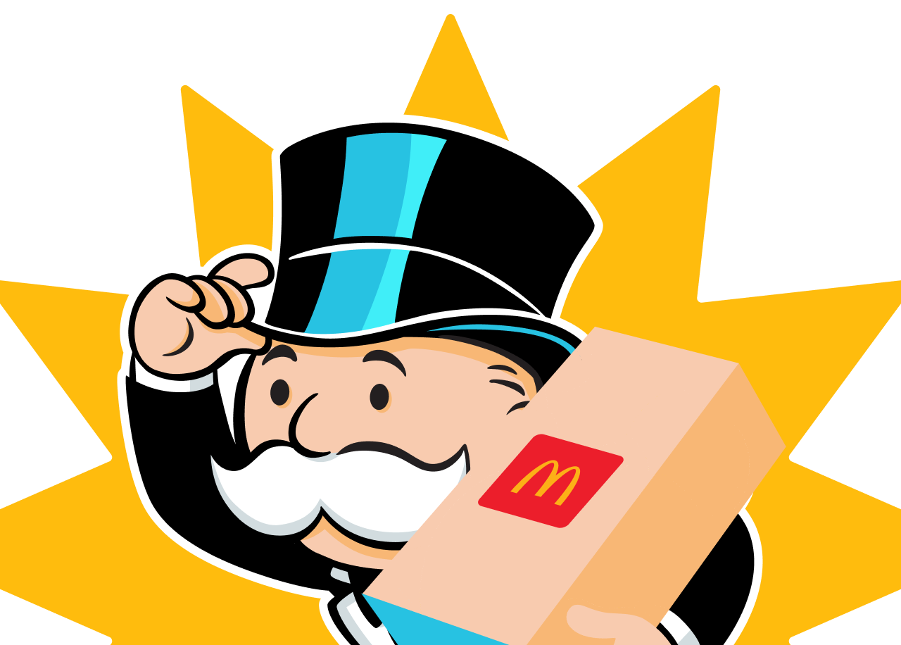 Mr. Monopoly looking into the distance.