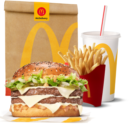 McDelivery® bag with a Big Arch Meal.