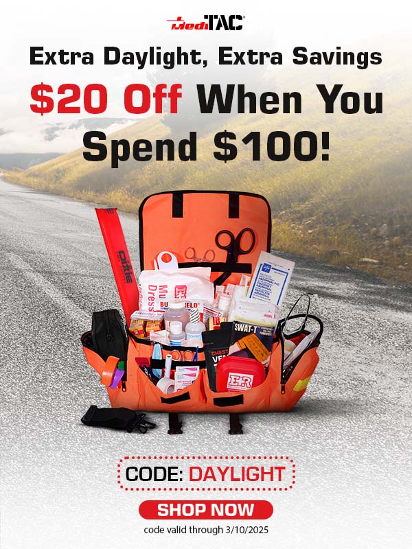 $20 off the EMT trauma bag with code: DAYLIGHT