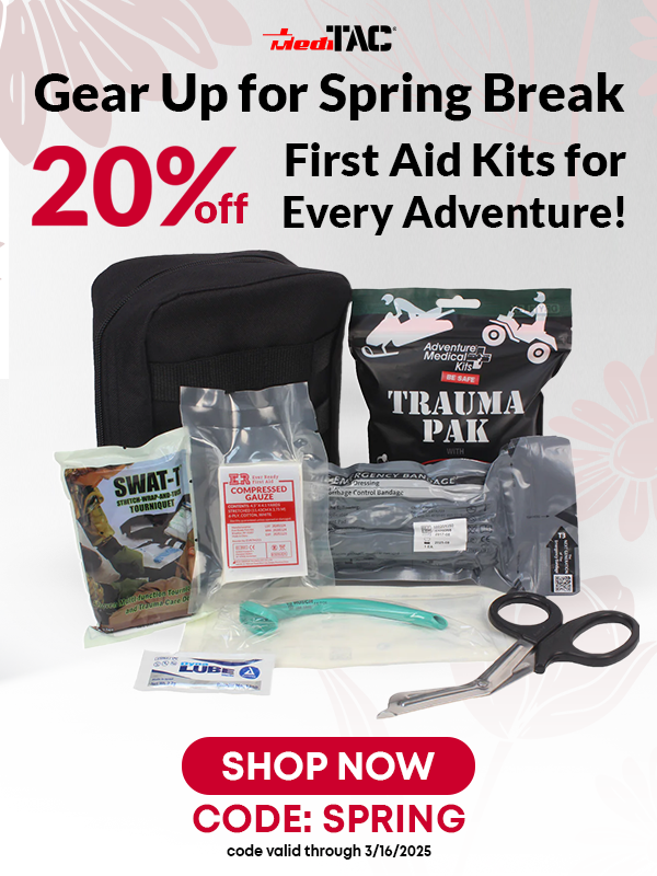 20% off first aid kits with code SPRING