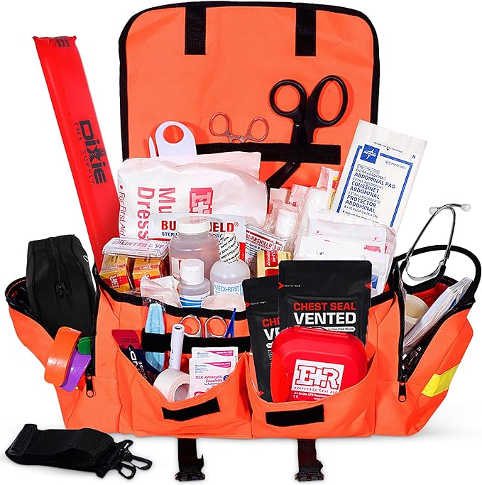 Image of Ever Ready First Aid Fully Stocked EMT Trauma Kit 