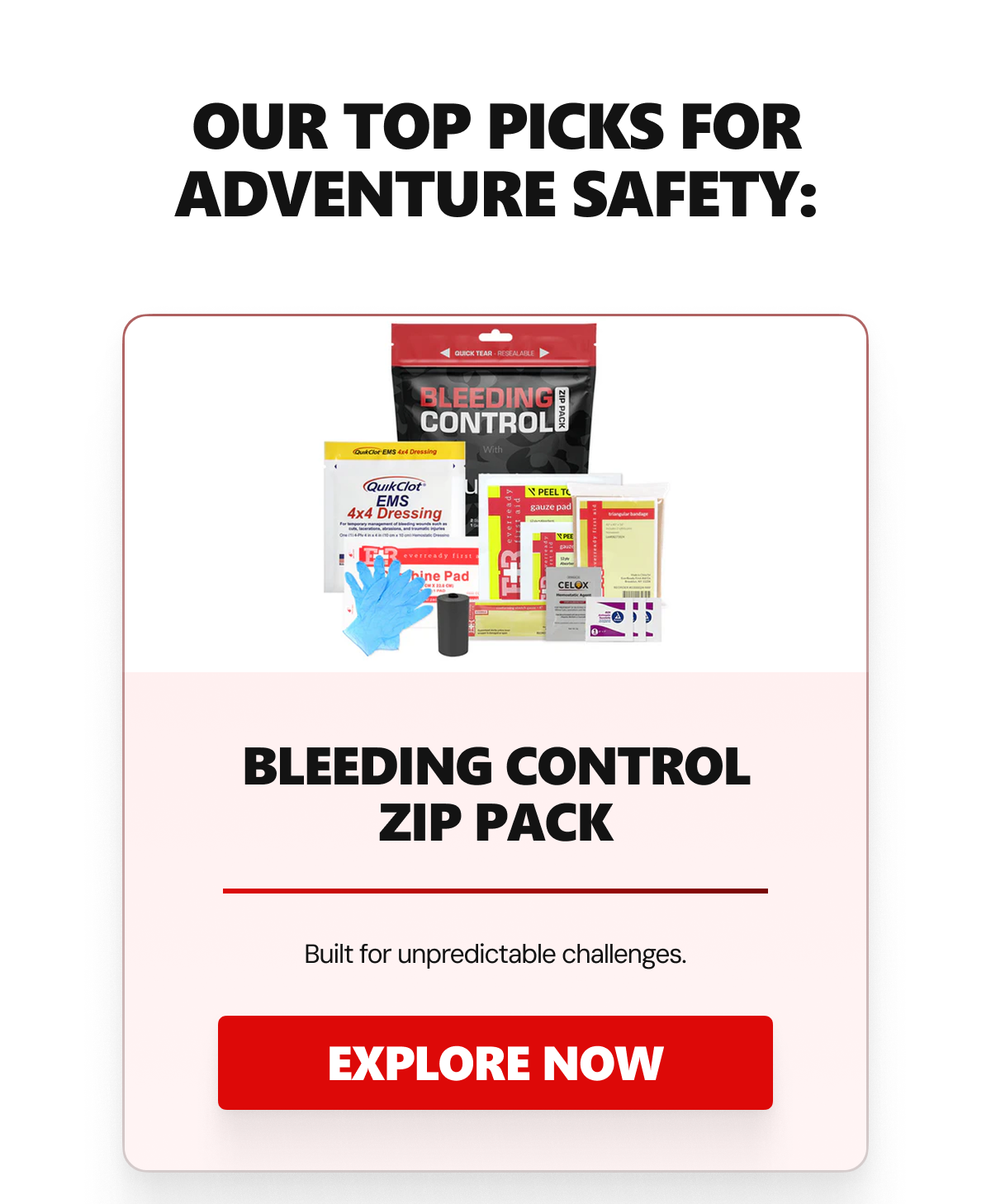 Bleeding Control Pack Series