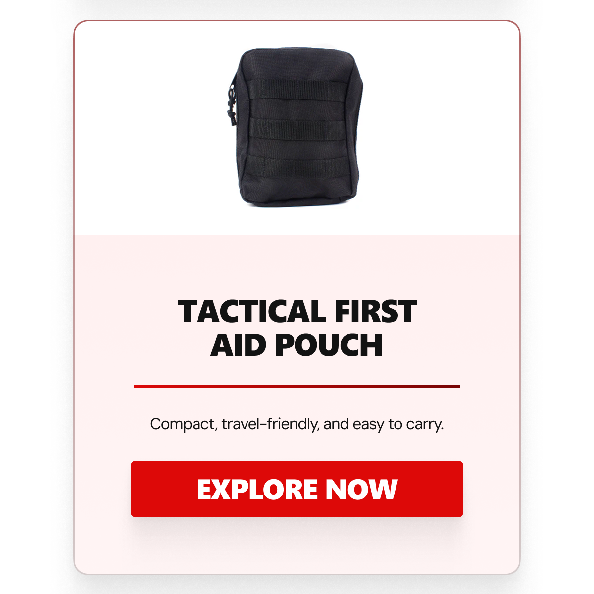 MediTac Tactical MOLLE Compatible EMT/First Aid IFAK Pouch