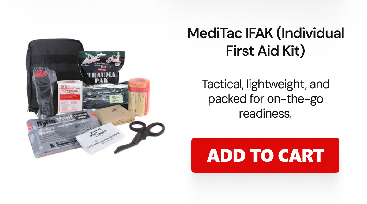 MediTac Premium IFAK Kit - Feat. Trauma Pak & CAT Tourniquet