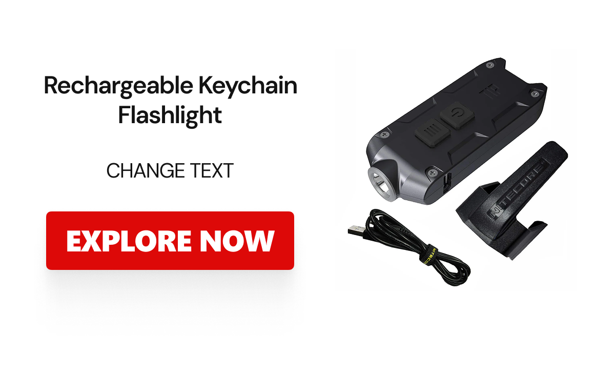 Rechargeable Keychain Flashlight